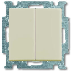 ABB Basic55 2006/6/6 UC-92-507 Kettős váltókapcsoló (106+6) keret nélkül, krém 2CKA001012A2151 ABB (2CKA001012A2151)