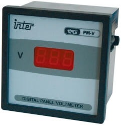 TRACON Digitális 1 fázisú váltakozó áramú voltmérő, direkt 96×96mm ACVMD-96-500 Tracon (ACVMD-96-500)