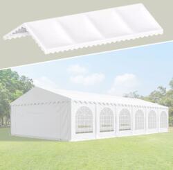 ProCart Acoperis pentru cort de 12x6x2.6/3.7 metri, ignifugat, 480 g/mp, prindere scai, PVC, alb