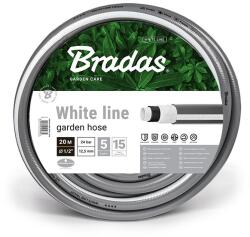 Bradas White Line Kerti Tömlő - 1/2" - 20m - Fehér Szál Erősítés