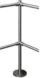  K-SO Rozsdamentes Acél 90° Sarokoszlop - 4 Karmantyú