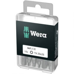 Wera 867/1 Z DIY SiS (05072406001) Torx bit T 10 Szerszámacél Ötvözött, Kemény edzett D 6.3 10 db (05072406001)