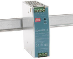 MEAN WELL DIN sínre szerelhető kapcsolóüzemű tápegység, EDR-120-12 (EDR-120-12)