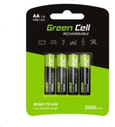 Green Cell 2600 mAh AA akkumulátor (4db/csomag) (GR01) (GR01)