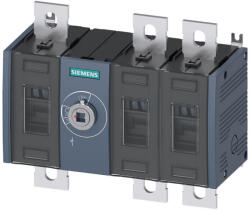 Siemens 3KD3630-0PE20-0 szakaszolókapcsoló 3P 200A, középső működtetés, lapos csatlakozó (3KD36300PE200)
