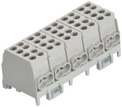 Pollmann Electrotech Fővezeték sorkapocs 5P 2x 25/2x16mm2 szürke HLAK 25-5/10 POL 2080519 (2080519)