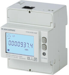 Socomec Fogyasztásmérő 3F CT/1A/5A áramváltós, digitális, Dupla tarifa, MID hitelesített, Ethernet MODBUS TCP + Webszerver, COUNTIS E48 48503057 Socomec (48503057)