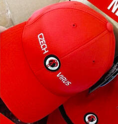 Czech Virus Flexfit High Performance Red Baseballsapka S/M
