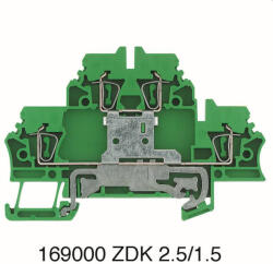 Weidmüller földelő sorkapocs ZDK 2.5PE (0, 05-2, 5mm2), 500V, 1690000000 (1690000000)