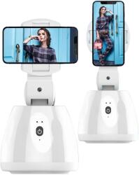 Versatyx Okostelefon stabilizátor, 360°-os forgatás, mesterséges intelligencia követés, Smart Shooting Gimbal vloggáshoz és élő videó közvetítéshez, hosszú akkumulátor-élettartam, beltéri/kültéri, univerzális 