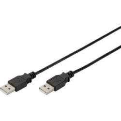 ASSMANN USB kábel 1x USB 2.0 dugó A - 1x USB 2.0 dugó A 1, 80 m Fekete Digitus 678039 (AK-300101-018-S)