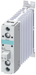 Siemens 3RF2320-1CA44 szilárdtest relé (SSR), 1x20A/48-460VAC, 4-30VDC, hűtőbordával, zajcsökkentett, csavaros csatlakozás (3RF23201CA44)