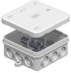 OBO potenciál-kiegyenlítő sín fürdőszobába, világosszürke 90, 5x90, 5x39 5015557 (5015557)