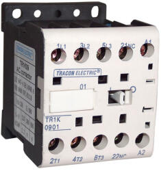 Tracon segédkontaktor 12 A, 5, 5 kW, 230 VAC, 3NY fő+1NY segéd - TR1K1210 (TR1K1210)