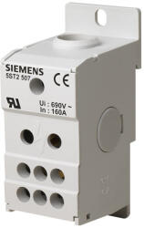 Siemens 5ST2507 elosztóblokk 1P 160A, be: 1x10-70mm2, ki: 6x 2, 5-16mm2 (5ST2507)
