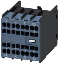 Siemens 3RH2911-2FA22 segédérintkező, homlokra, 2NO+2NC, S00-S3-hoz, rugós (3RH29112FA22)