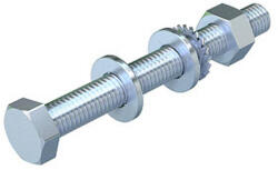 OBO SKS 10X90 F Hatlapfejű csavar anya + alátétek + rugós alátét M10x90 6418252 (6418252) - lumenet