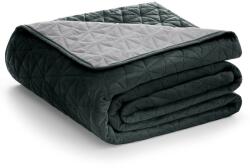 AmeliaHome Ágytakaró LAILA grafitszürke glamour bársony, poliészter 170x270 AmeliaHome