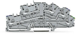 Wago többemeletes installációs sorkapocs 4 mm2, dugaszolható késes érintkező nélkül, szürke (2003-6661) (2003-6661)