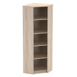 Tempo Sarok polcos szekrény, sonoma tölgy, JOHAN 2 NEW 09 - pepita