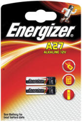 Energizer alkálli elem A27 12V (2db/csomag) (7638900393330)