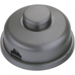 inter Bär 1 pólusú lábkapcsoló, 2 A 250 V/AC, fekete, 8009 (8009-012.01)