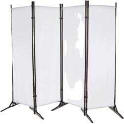  Összecsukható válaszfal, 200*170 cm, vasaló és 420D PU Oxford szövet, szabadon álló, 360¬∞ összecsukható, 7, 6 kg