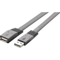 Renkforce USB 2.0 hosszabbítókábel, A/A, lapos, 1 m, Renkforce (RF-4087404)