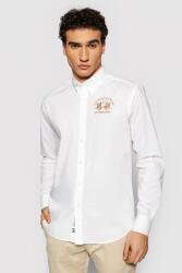 La Martina normál szabású ing hímzett logóval CCMC01 3XL INTL Fehér