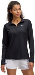 Under Armour Női hosszú ujjú funkcionális pólók Under Armour TECH RIB 1/2 ZIP W fekete 1389857-001 - M