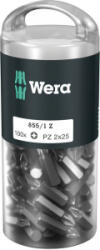 Wera 855/1 Z DIY 100 SiS Kereszthornyú bit PZ 1 Szerszámacél Kemény edzett D 6.3 100 db (05072443001) (05072443001)