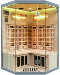  Sundum Solea 2 személyes szürke infravörös sarokszauna