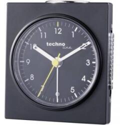 Technoline Analóg kvarc ébresztőóra, 75x85x45 mm, fekete, Techno Line Geneva Q (Model Q schwarz)