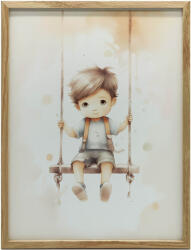  VÁSZONFESTÉS FIÚ HINTÁRA PREMIUM VÁSZON 50x70 CM