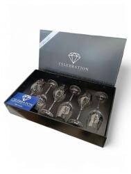  Prémium borospohár készlet-Magas minőségű kristályokkal díszítve