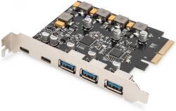 ASSMANN DS-30222 PCIe card 2x USB-C + 3x USB A (DS-30222)