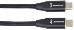 PremiumCord USB 2.0 Type C Összekötő Fekete-Szürke 1.5m ku31cv15 (ku31cv15)