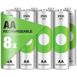 GP Batteries ReCyko Ceruzaakku NiMH 2100 mAh 1.2 V 8 db (RCK210AA058C8) (GPRCK210AA058C8)