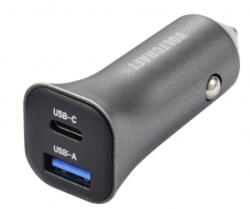 VOLTCRAFT 1xUSB-C + 1xUSB-A autós töltő fekete (VC-13990870) (VC-13990870) - aqua