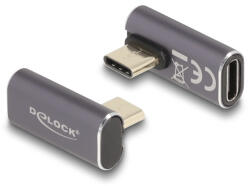 Delock USB C PD 40Gbit/s 8K 60Hz 90 fokos elforgatott adapter (60048) (60048)