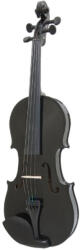  Klasszikus fa hegedű 3/4-es tok, fekete színben