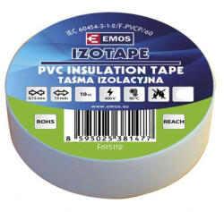  SZIGETELŐSZALAG 15mm/10m FEHÉR