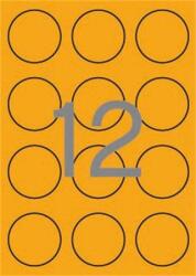 APLI Etikett, 60 mm kör, színes, APLI, neon narancs, 240 etikett/csomag (LCA2867) - tutitinta