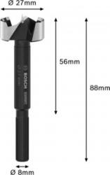 Bosch Forstner fúró 27 mm Teljes hossz 88 mm 1 db (2608901832) (2608901832)