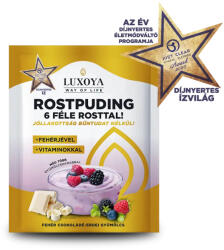 Luxoya Rostpuding 6 féle rosttal - Fehér csokoládé-Erdei gyümölcs 25g