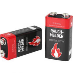 ANSMANN Rauchmelderbatterie 9V-os elem Alkáli mangán 9 V 2 db (1515-0006) - aqua