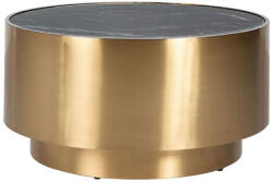  COSSAI Dohányzóasztal - Márvány - Arany - 80cm (KHM-9469)