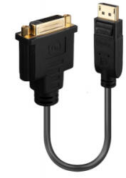 Lindy DisplayPort -> DVI-D konverter fekete (41004) (41004)