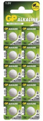 GP Batteries LR43 (V12GA/186) 10db/bliszter alkáli gombelem (B1386) (B1386)