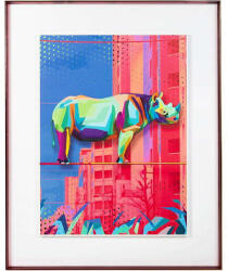  Pop Art Orrszarvú Falikép - 88x110 cm (KHM-KH1501100255)